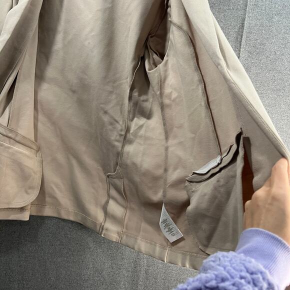 Isaac Mizrahi Live! Elements Womens Top Blazer Knit Jacket Tan Color Size Reg 10 - Picture 11 of 14